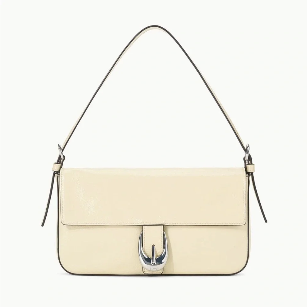 Price Firm - STAUD Harlow Leather Shoulder Bag - Picture 1 of 11
